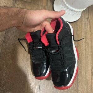Jordan Athletic Shoes Black and Red